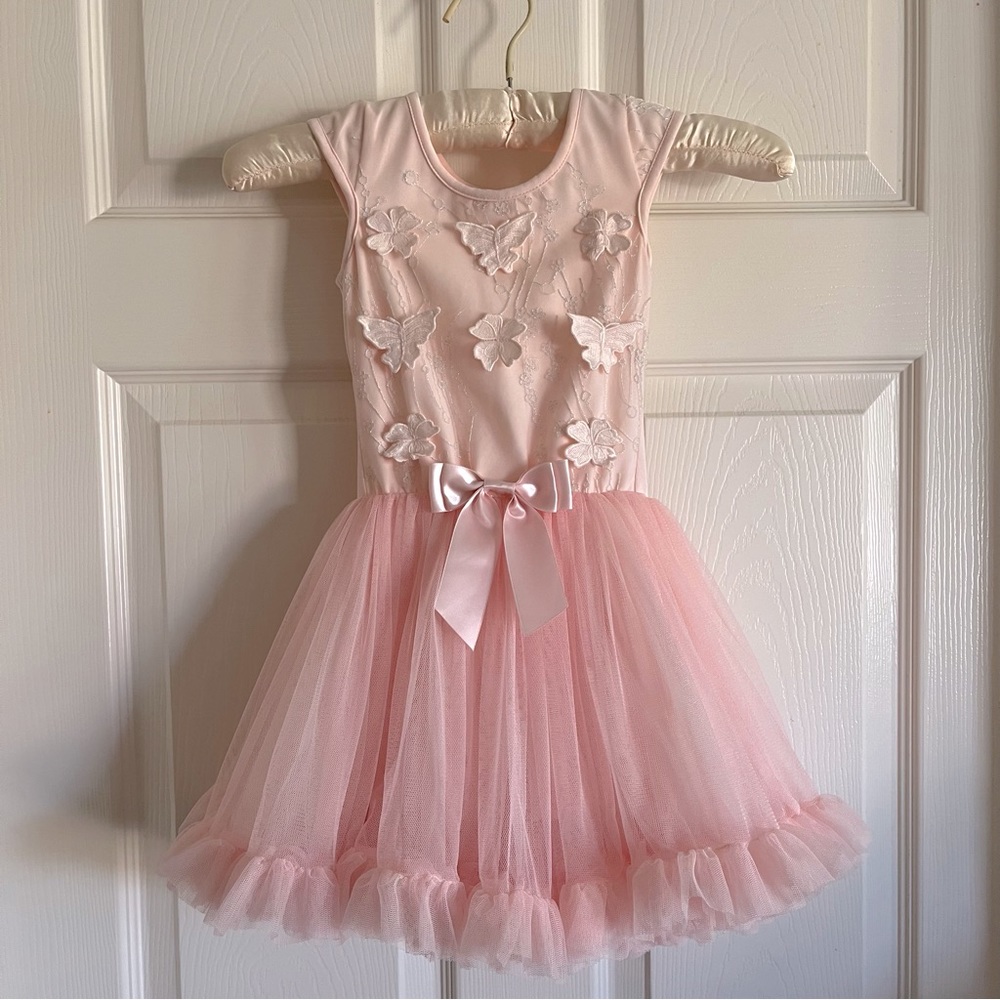 ❤️POPATU New2T/3T ballerina tulle dress-butterflies🦋and flowers🌸. New no tags.